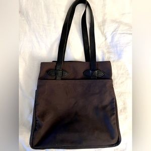 Filson grey twill tote bag